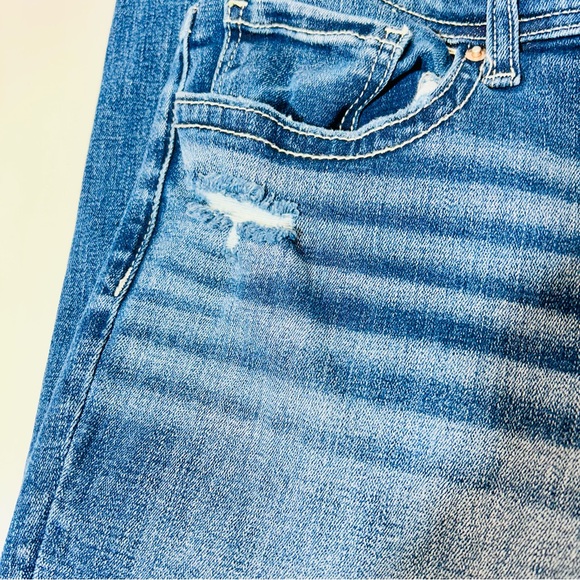 BKE jeans Payton Mid Rise Straight leg jeans distressed stretchy women size 32 - Picture 7 of 13